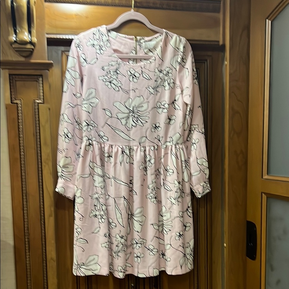 Closet London Pink Floral Dress Size 14